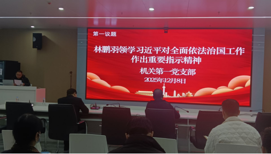 机关第一党支部开展“深悟二十届四中全会精神实质 扛起‘十五五’奋进新使命”专题党课